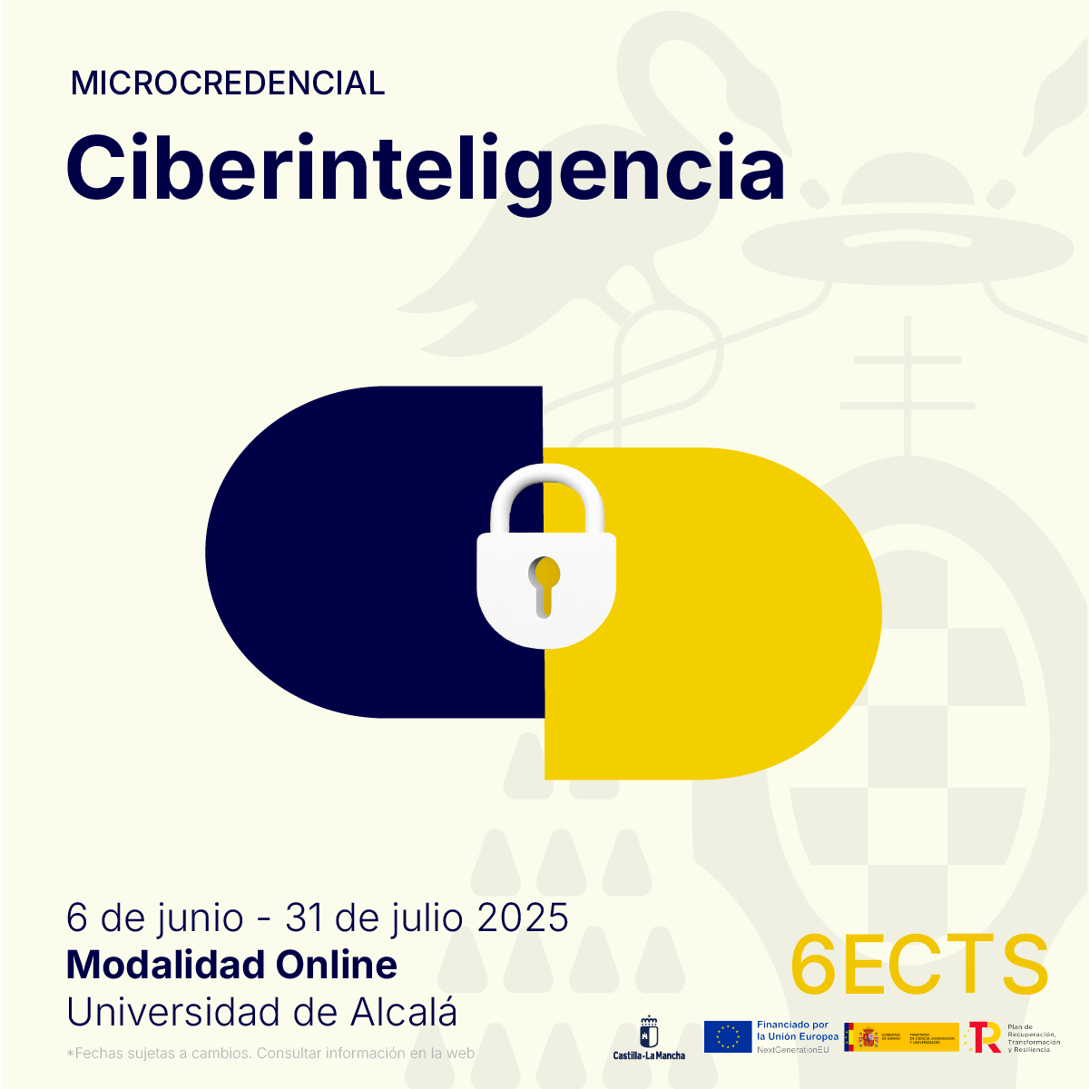Banner Promocional de la Microcredencial Universitaria Subvencionada en Ciberinteligencia UAH